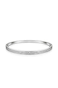 Crystal line bangle - Pakistani women's elegant jewelry with sparkling crystal line design front view